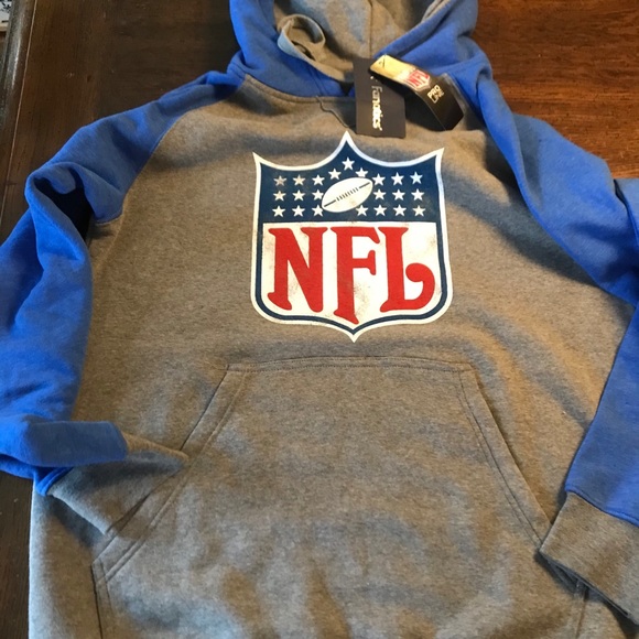 NFL Proline grey and blue hoodie. SizeM.BNWT. - Picture 6 of 7